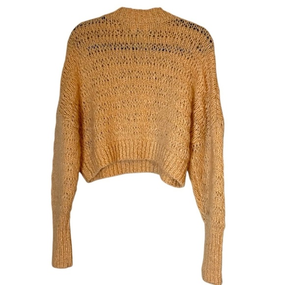 Aritzia Wilfred Lune Alpaca Sweater- Cropped Crewneck Neutral Sweater- Medium - Picture 8 of 13